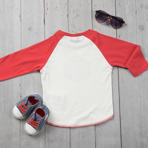 Wee Tea Cake Organic Cotton Baby Baseball Tee